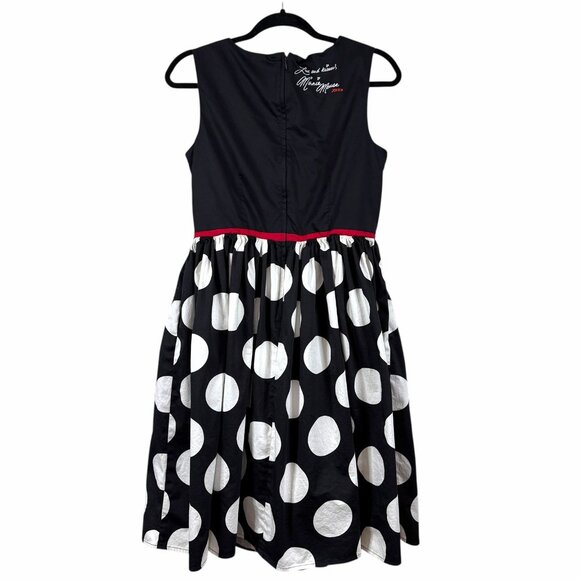 Disney Minnie Mouse Polka Dot Dress By The Dress Shop M Medium Pockets Cotton - Picture 5 of 11